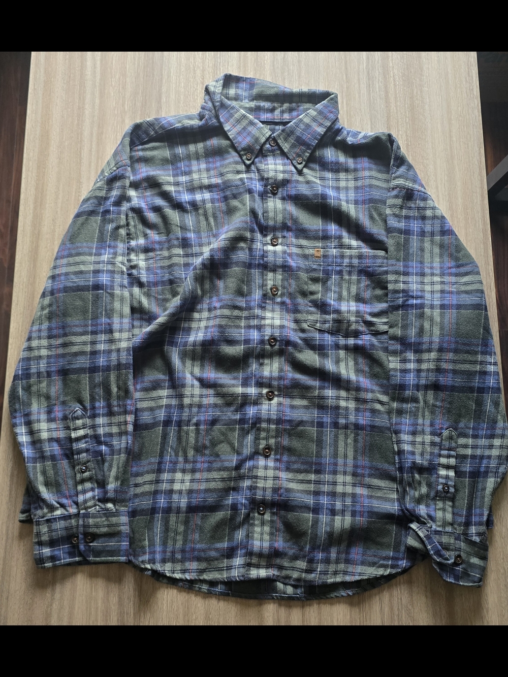 Men's Green Izod Button-Down Shirt